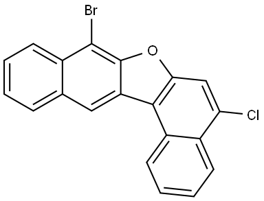 Dinaphtho[2,1-b:2′,3′-d]furan, 8-bromo-5-chloro- Structure