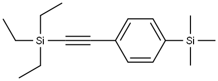 1-[2-(Triethylsilyl)ethynyl]-4-(trimethylsilyl)benzene Structure