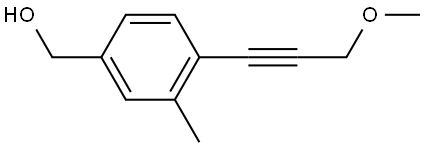 4-(3-Methoxy-1-propyn-1-yl)-3-methylbenzenemethanol Structure