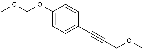 1-(Methoxymethoxy)-4-(3-methoxy-1-propyn-1-yl)benzene Structure