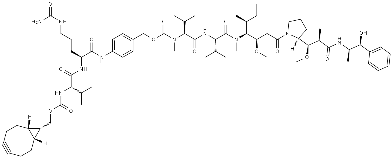 endo-BCN-Val-Cit-PAB-MMAE Structure