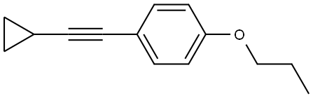 1-(2-Cyclopropylethynyl)-4-propoxybenzene Structure