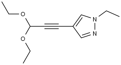 4-(3,3-Diethoxy-1-propyn-1-yl)-1-ethyl-1H-pyrazole Structure