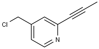 4-(chloromethyl)-2-(prop-1-yn-1-yl)pyridine Structure