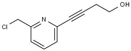 4-(6-(chloromethyl)pyridin-2-yl)but-3-yn-1-ol Structure