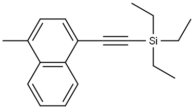 1-Methyl-4-[2-(triethylsilyl)ethynyl]naphthalene Structure