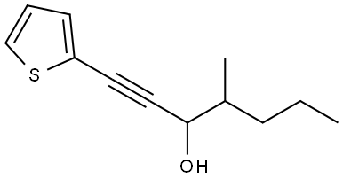 4-Methyl-1-(2-thienyl)-1-heptyn-3-ol Structure