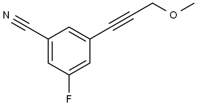 3-Fluoro-5-(3-methoxy-1-propyn-1-yl)benzonitrile Structure