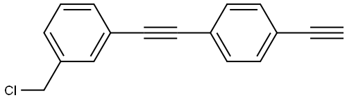 1-(chloromethyl)-3-((4-ethynylphenyl)ethynyl)benzene Structure