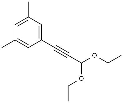 1-(3,3-Diethoxy-1-propyn-1-yl)-3,5-dimethylbenzene Structure