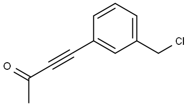 4-(3-(chloromethyl)phenyl)but-3-yn-2-one Structure