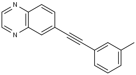 6-[2-(3-Methylphenyl)ethynyl]quinoxaline Structure