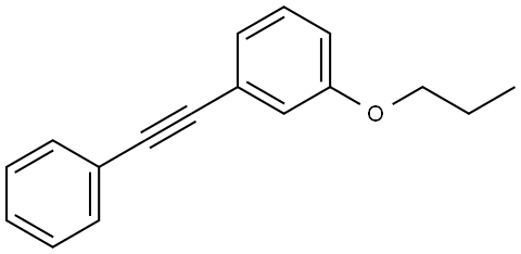 1-(2-Phenylethynyl)-3-propoxybenzene Structure