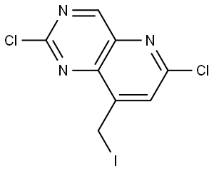 2,6-dichloro-8-(iodomethyl)pyrido[3,2-d]pyrimidine Structure