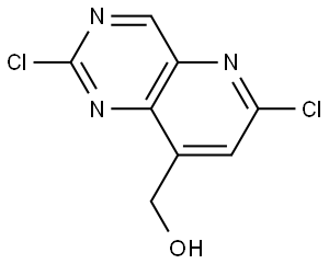 (2,6-dichloropyrido[3,2-d]pyrimidin-8-yl)methanol Structure