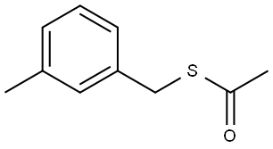 S-[(3-Methylphenyl)methyl] ethanethioate Structure