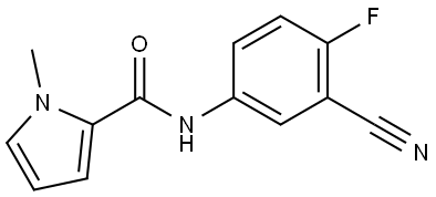 1H-Pyrrole-2-carboxamide, N-(3-cyano-4-fluorophenyl)-1-methyl- Structure