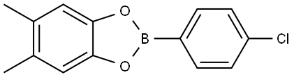 2-(4-Chlorophenyl)-5,6-dimethyl-1,3,2-benzodioxaborole Structure