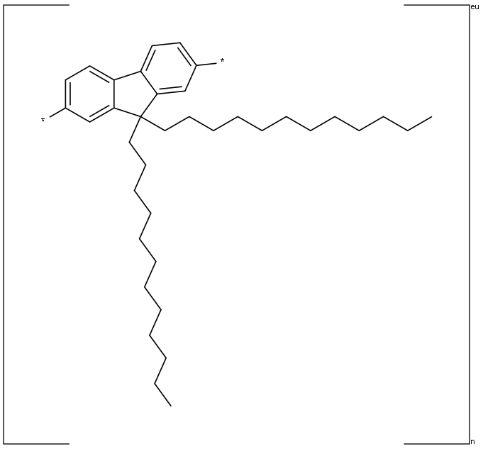 POLY(9 9-DI-N-DODECYLFLUORENYL-2 7-DIYL) Structure