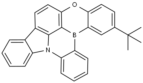 2-(1,1-Dimethylethyl)[1,4]benzoxaborino[4,3,2-mn]indolo[3,2,1-de]phenazaborine Structure