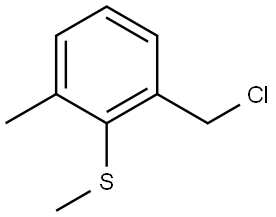 (2-(chloromethyl)-6-methylphenyl)(methyl)sulfane Structure