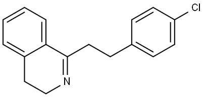 1-(4-Chlorophenethyl)-3,4-dihydroisoquinoline Structure