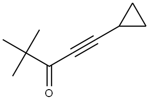 1-Cyclopropyl-4,4-dimethyl-1-pentyn-3-one Structure