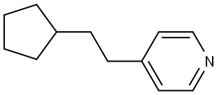 4-(2-Cyclopentylethyl)pyridine Structure