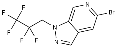 5-bromo-1-(2,2,3,3,3-pentafluoropropyl)pyrazolo[3,4-c]pyridine Structure