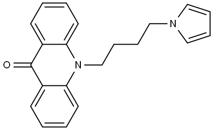 10-(4-(1H-Pyrrol-1-yl)butyl)acridin-9(10H)-one Structure