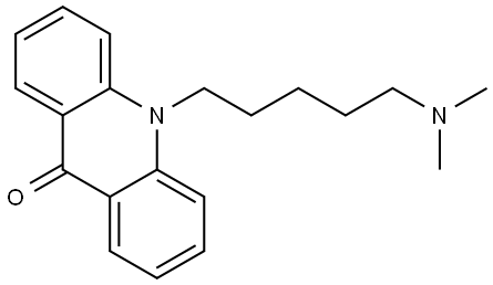 10-(5-(Dimethylamino)pentyl)acridin-9(10H)-one Structure