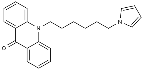 10-(6-(1H-Pyrrol-1-yl)hexyl)acridin-9(10H)-one Structure