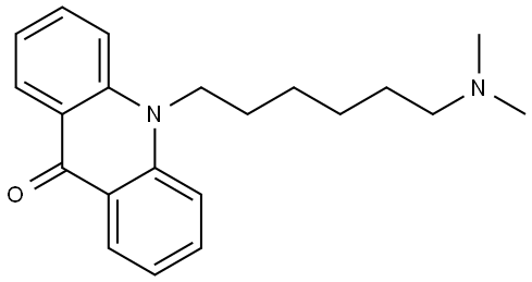 10-(6-(Dimethylamino)hexyl)acridin-9(10H)-one Structure