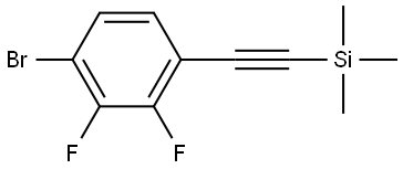 ((4-bromo-2,3-difluorophenyl)ethynyl)trimethylsilane Structure