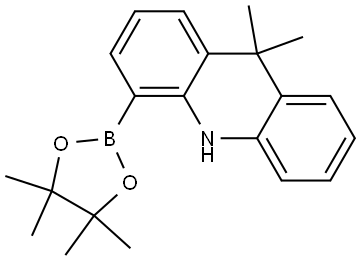 (9,9-dimethyl-9,10-dihydroacridin-4-yl)pinacol borate 구조식 이미지