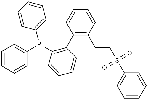 diphenyl(2'-(2-(phenylsulfonyl)ethyl)-[1,1'-biphenyl]-2-yl)phosphane Structure