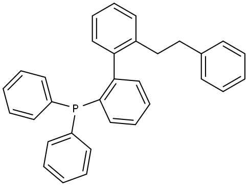 (2'-phenethyl-[1,1'-biphenyl]-2-yl)diphenylphosphane Structure