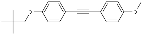 1-methoxy-4-((4-(neopentyloxy)phenyl)ethynyl)benzene Structure