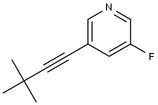 3-(3,3-Dimethyl-1-butyn-1-yl)-5-fluoropyridine Structure