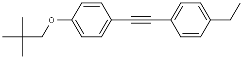 1-ethyl-4-((4-(neopentyloxy)phenyl)ethynyl)benzene Structure