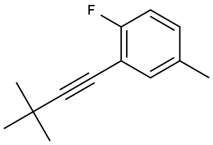 2-(3,3-Dimethyl-1-butyn-1-yl)-1-fluoro-4-methylbenzene Structure