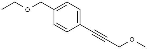 1-(Ethoxymethyl)-4-(3-methoxy-1-propyn-1-yl)benzene Structure