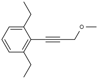 1,3-Diethyl-2-(3-methoxy-1-propyn-1-yl)benzene Structure