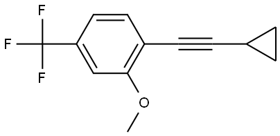 1-(2-Cyclopropylethynyl)-2-methoxy-4-(trifluoromethyl)benzene Structure