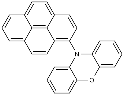 10-(Pyren-1-yl)-10H-phenoxazine Structure