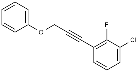 1-Chloro-2-fluoro-3-(3-phenoxy-1-propyn-1-yl)benzene Structure