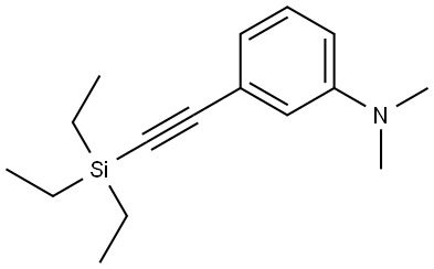 N,N-Dimethyl-3-[2-(triethylsilyl)ethynyl]benzenamine Structure