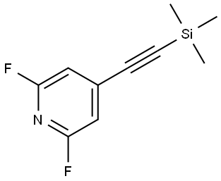 2,6-difluoro-4-((trimethylsilyl)ethynyl)pyridine Structure