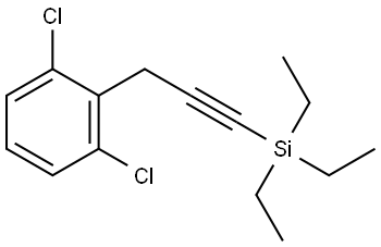 1,3-Dichloro-2-[3-(triethylsilyl)-2-propyn-1-yl]benzene Structure