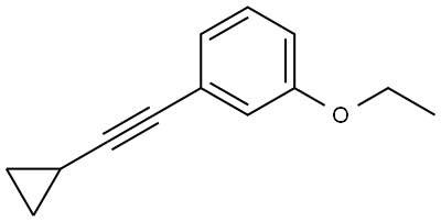 1-(2-Cyclopropylethynyl)-3-ethoxybenzene Structure